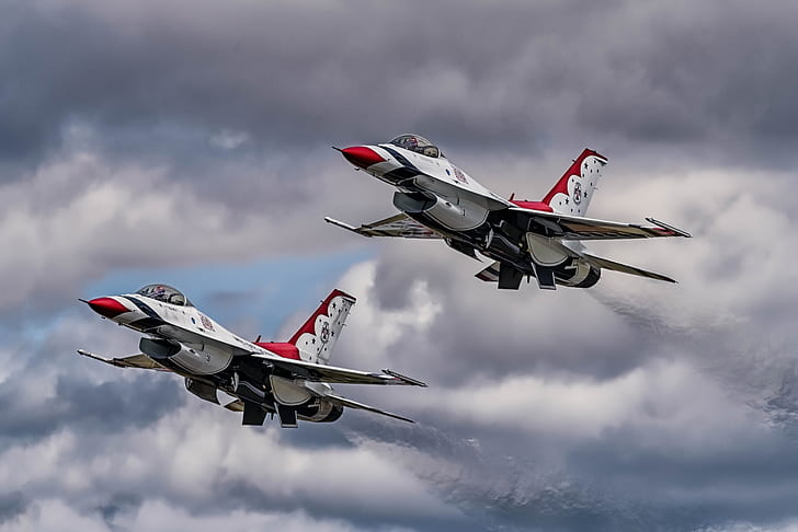 Flugzeuge, Militärflugzeuge, Fahrzeug, General Dynamics F-16 Fighting Falcon, HD-Hintergrundbild