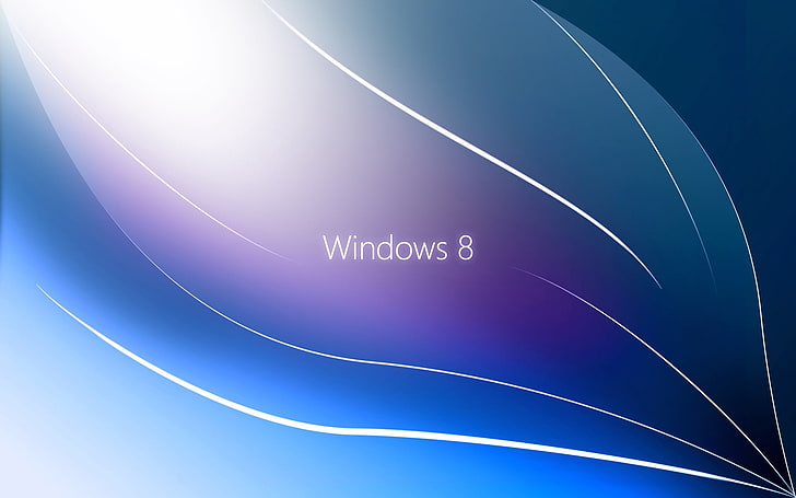 Logo Windows 8, Windows 8, system, system operacyjny, system operacyjny, niebieski, biały, Tapety HD