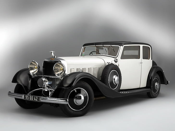 1934, berline, hispano, j12, luxury, retro, suiza, t68, vanvooren, vintage, Sfondo HD