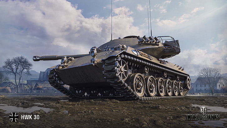 WoT, World of Tanks, German tank, Wargaming, HWK 30, HD wallpaper