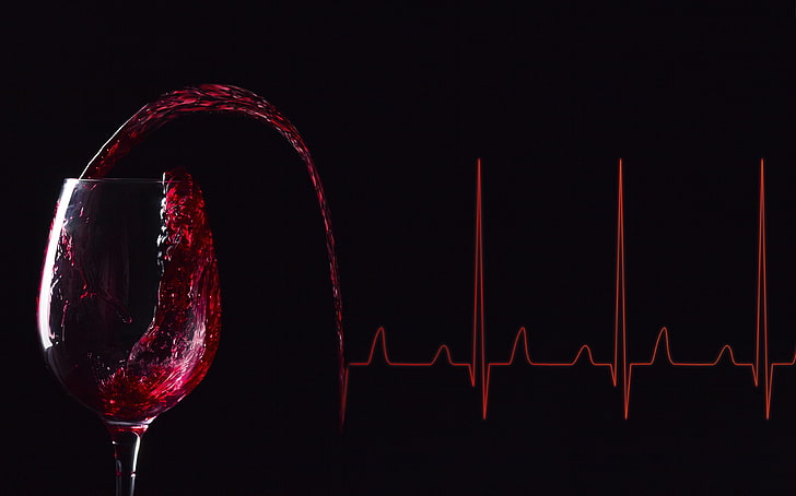 แก้วไวน์และวอลล์เปเปอร์ไวน์แดงไวน์เส้นแก้วไวน์คลื่นไฟฟ้าหัวใจ, วอลล์เปเปอร์ HD