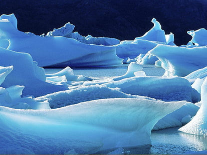iceberg wallpaper, ice, iceberg, Antarctica, cold, HD wallpaper HD wallpaper