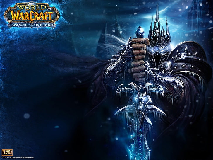 Warcraft Lich King dijital duvar kağıdı Wrath of dijital duvar kağıdı, World of Warcraft, Lich King, video oyunları, Warcraft dünya: Lich King of Wrath, HD masaüstü duvar kağıdı