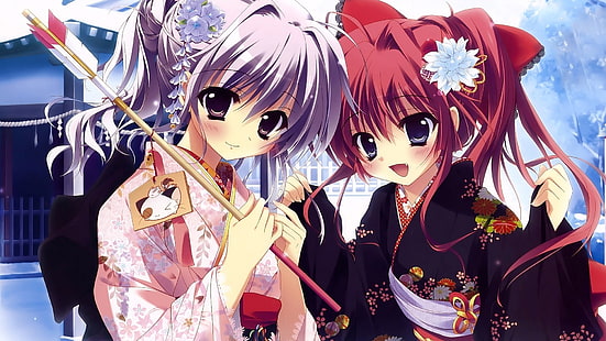 Anime, Anime Girls, Mashiroiro Symphony, Amaha Miu, Inui Sana, HD-Hintergrundbild HD wallpaper