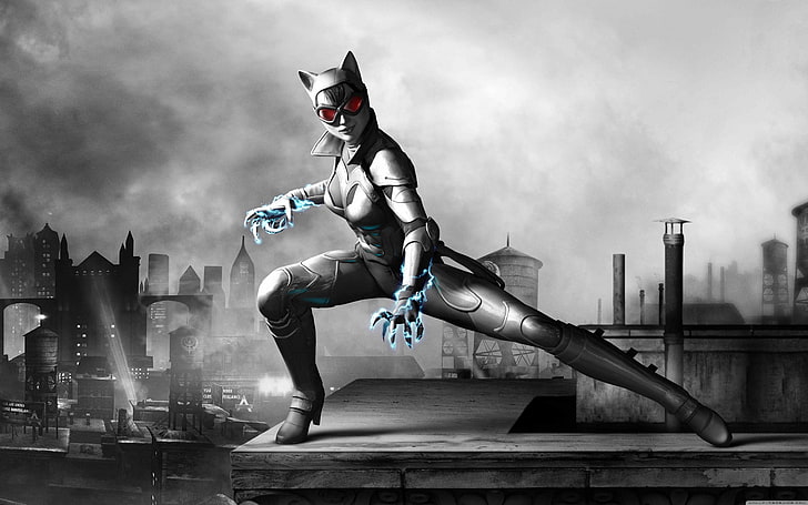 باتمان Arkham City-Catwomen Armored Edition-Hand Magic-HD Wallpaper-5200 × 3250، خلفية HD