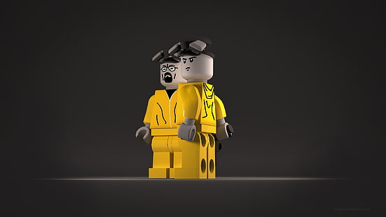 dois mini figos de Lego, LEGO, Breaking Bad, HD papel de parede HD wallpaper