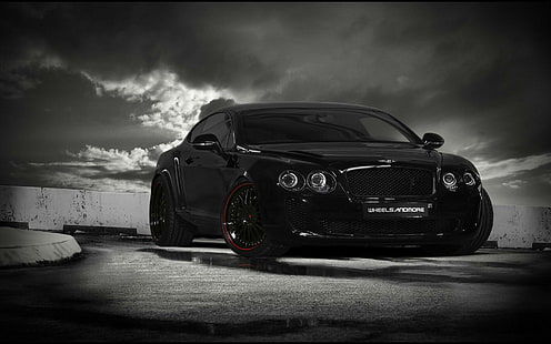 Wheelsandmore Bentley Continental Supersports, черный спортивный купе, Bentley, Continental, Wheelsandmore, суперспорт, легковые автомобили, другие автомобили, HD обои HD wallpaper