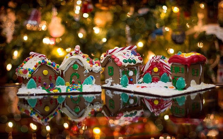 Słodycze Ozdoby na Boże Narodzenie, wakacje, Tapety HD