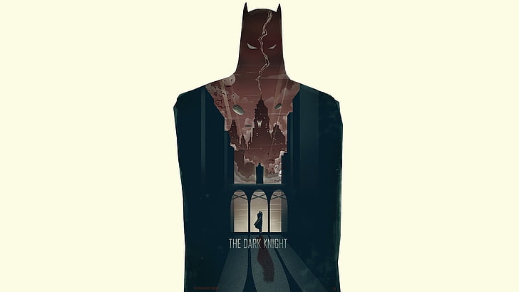 Dark Knight-logotypen, Batman, The Dark Knight, HD tapet