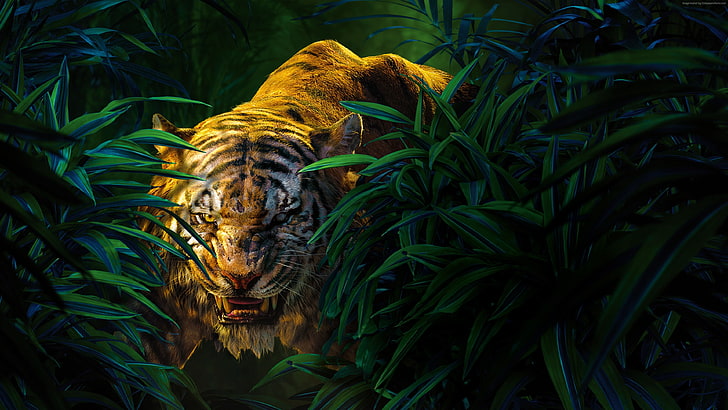 Shere Khan, Най-добри филми за 2016 г., Книгата за джунглата, HD тапет