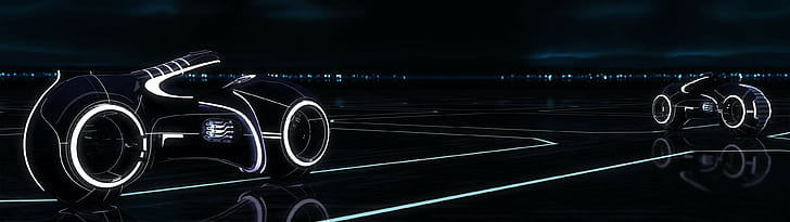 tron legacy light cycle movies multiple display, HD wallpaper