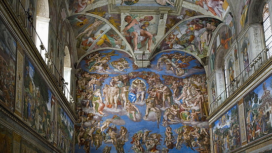 art, chapelle, histoire, italie, musée, rome, sixtine, Fond d'écran HD HD wallpaper