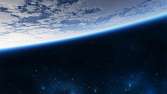 Spazio Terra, spazio, universo, 2560x1440, 4k pica, Sfondo HD HD wallpaper