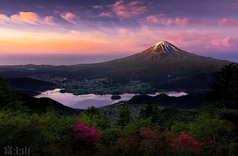 Volcans, mont Fuji, Fujiyama, Japon, Fond d'écran HD HD wallpaper