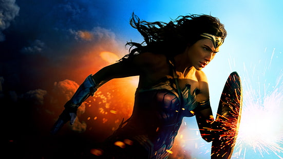 Обои Wonderwoman Gal gadot, Gal Gadot, Чудо-Женщина, 2017 Фильмы, HD, HD обои HD wallpaper
