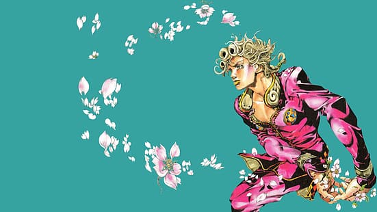 JoJos bizarres Abenteuer, Giorno Giovanna, Minimalismus, Manga, HD-Hintergrundbild HD wallpaper