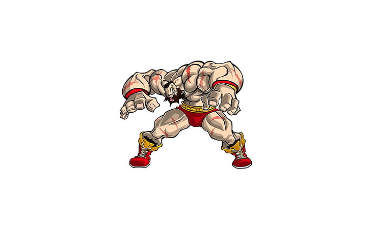 lukisan action figure, Street Fighter, Wallpaper HD
