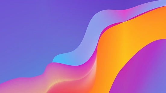 موجات مجردة ، ملونة ، مجردة، خلفية HD HD wallpaper