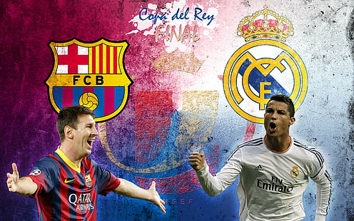 Leo Messi and Christiano Ronaldo, Leo Messi, christiano ronaldo, HD, HD wallpaper HD wallpaper