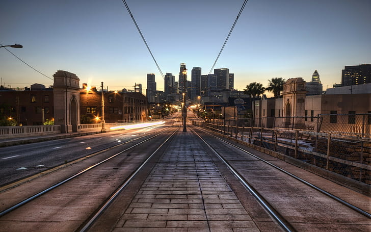 Rails LA Los Angeles Timelapse HD, cityscape, timelapse, la, los, angeles, rails, HD wallpaper