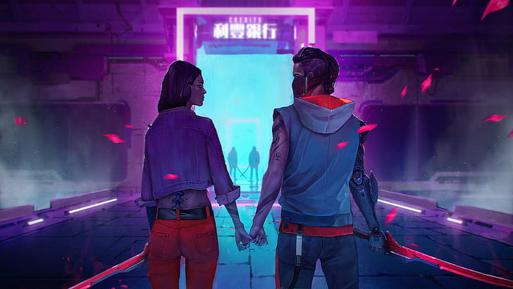 Sci Fi, Cyborg, Couple, Futuristic, Love, Man, Woman, HD wallpaper