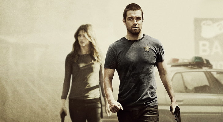 Banshee TV Show, men's black crew-neck t-shirt, Movies, Other Movies, Movie, American, Action, Film, actors, tv series, drama, tv show, Ivana Milicevic, Carrie Hopewell, Antony Starr, Lucas Hood, HD wallpaper