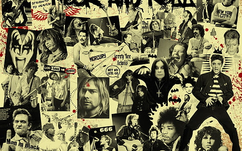 Rocker, wallpaper Kiss Band, Musik,, batu, Wallpaper HD HD wallpaper