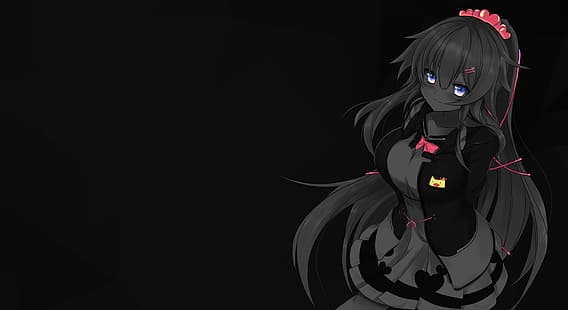 Monochrom, selektive Färbung, Anime, Anime Girls, HD-Hintergrundbild HD wallpaper