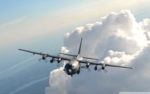 uçak, Lockheed C-130 Herkül, askeri, askeri uçak, HD masaüstü duvar kağıdı HD wallpaper