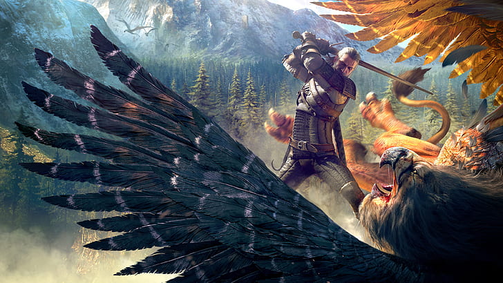 The Witcher 3 Wild Hunt Gameplay, sauvage, gameplay, sorceleur, chasse, Fond d'écran HD