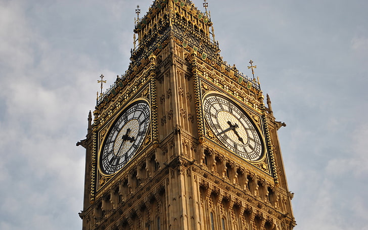 ben, duży, zegar, londyn, wieża, Tapety HD