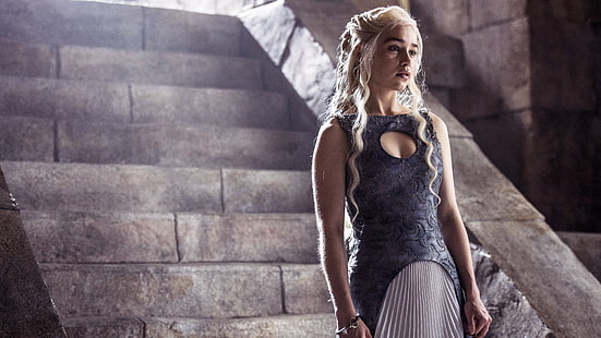 Daenarys Tardaries, Game of Thrones, Daenerys Targaryen, Emilia Clarke, жени, HD тапет HD wallpaper