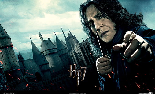 Harry Potter And The Deathly Hallows - Snape, Harry Potter character poster, Movies, Harry Potter, last harry potter movie, hp7, harry potter 7, professor severus snape, harry potter and the deathly hallows snape, alan rickman as professor severus snape, HD wallpaper HD wallpaper