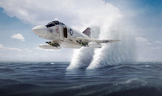 Caças a jato, McDonnell Douglas F-4 Phantom II, HD papel de parede HD wallpaper