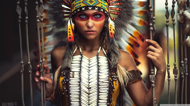 asli, penduduk asli Amerika, AS, perempuan, Wallpaper HD