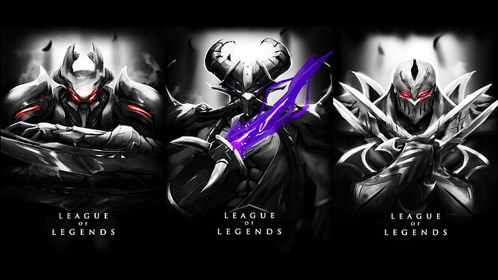 league of legends nocturne kassadin zed, HD wallpaper