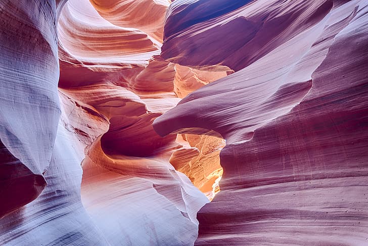 Antelope Canyon, canyon, Arizona, paysage, arrière-plan simple, photographie, Fond d'écran HD