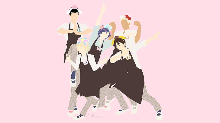 Anime, Sanrio Boys, Kouta Hasegawa, Ryou Nishimiya, Shunsuke Yoshino, Yuu Mizuno, HD wallpaper