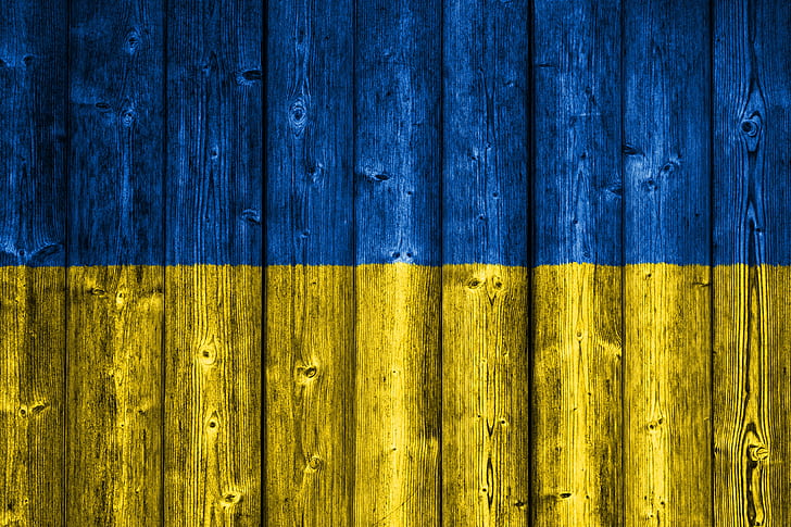 Holz, Ukraine, Flagge, Ukrainisch, Holz, Flagge der Ukraine, Ukrainische Flagge, HD-Hintergrundbild