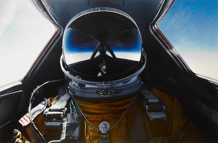 самолет, летные костюмы, Lockheed SR 71 Blackbird, пилот, винтаж, HD обои