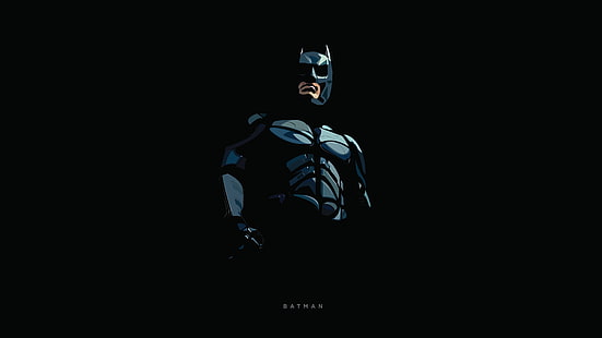finzione, la scritta, vettore, maschera, arte, costume, Batman, sfondo nero, fumetto, Bruce Wayne, Sfondo HD HD wallpaper