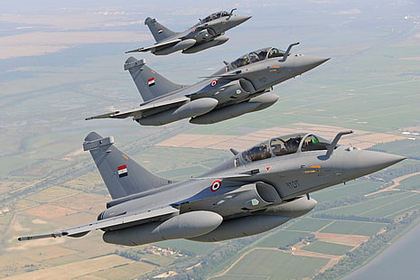 Lutador, Dassault Rafale, PTB, força aérea egípcia, Rafale DM, HD papel de parede HD wallpaper
