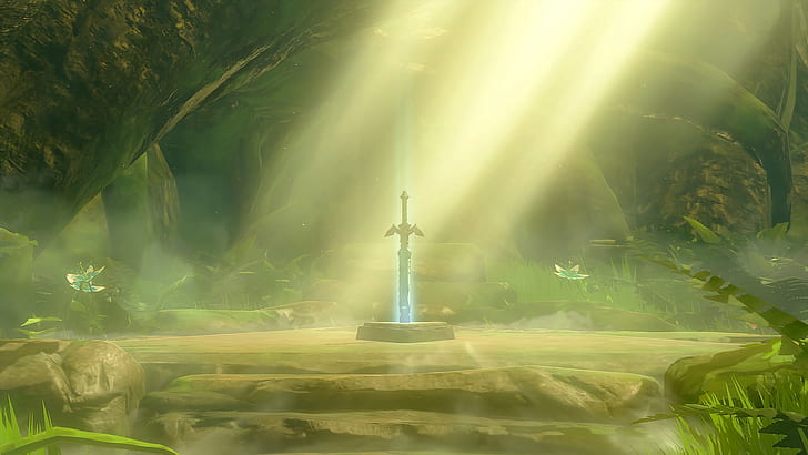 Die Legende von Zelda: Hauch der Wildnis, Schwert, Sonnenstrahl, Spiele, HD-Hintergrundbild
