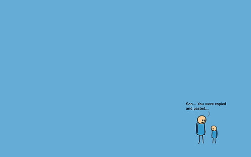 minimalistic funny cyanide and happiness 1440x900  Entertainment Funny HD Art , funny, minimalistic, HD wallpaper HD wallpaper