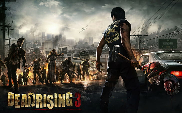 Dead Rising, Dead Rising 3, zombies, horror, apocalyptic, video games, HD wallpaper