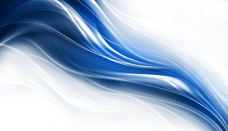 asap biru dan putih abstrak, garis, cahaya, strip, latar belakang, Wallpaper HD