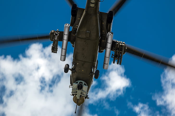 Der Himmel, Flug, Gewehr, Militär, Hubschrauber, Mi-28N, Meilen, Mi-28, Anton Harisov, HD-Hintergrundbild