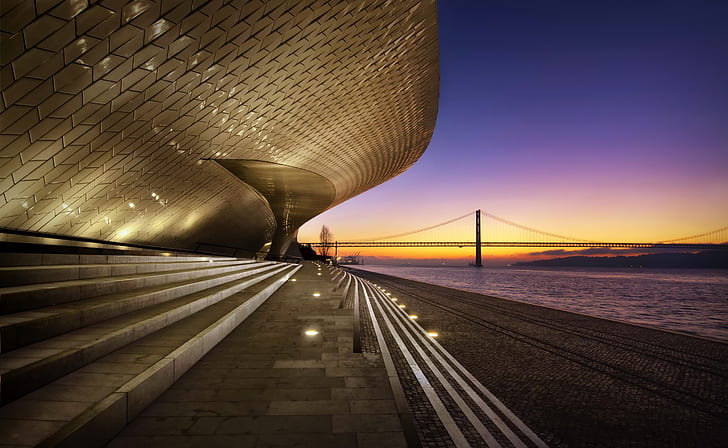 a cidade, Lisboa, Portugal, HD papel de parede