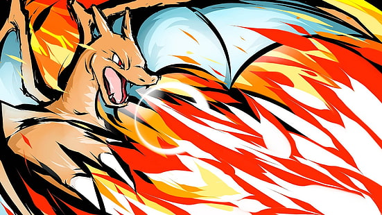 Pokemon Charizard illustration, Pokémon, Charizard, HD wallpaper HD wallpaper