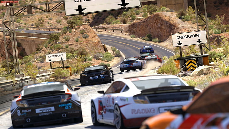canyon, cars, games, roads, trackmania, video, HD wallpaper